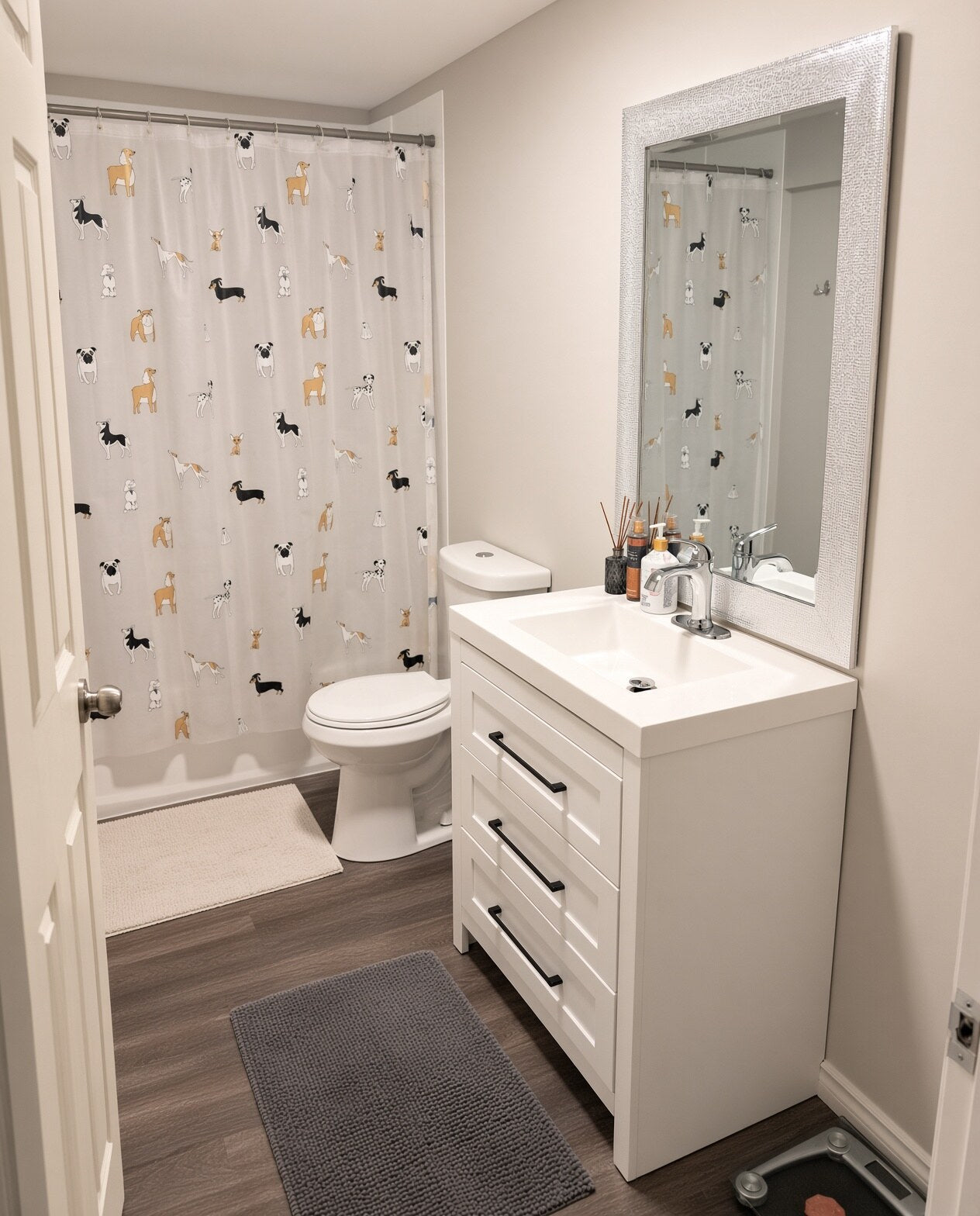 Fresh, finished bathroom