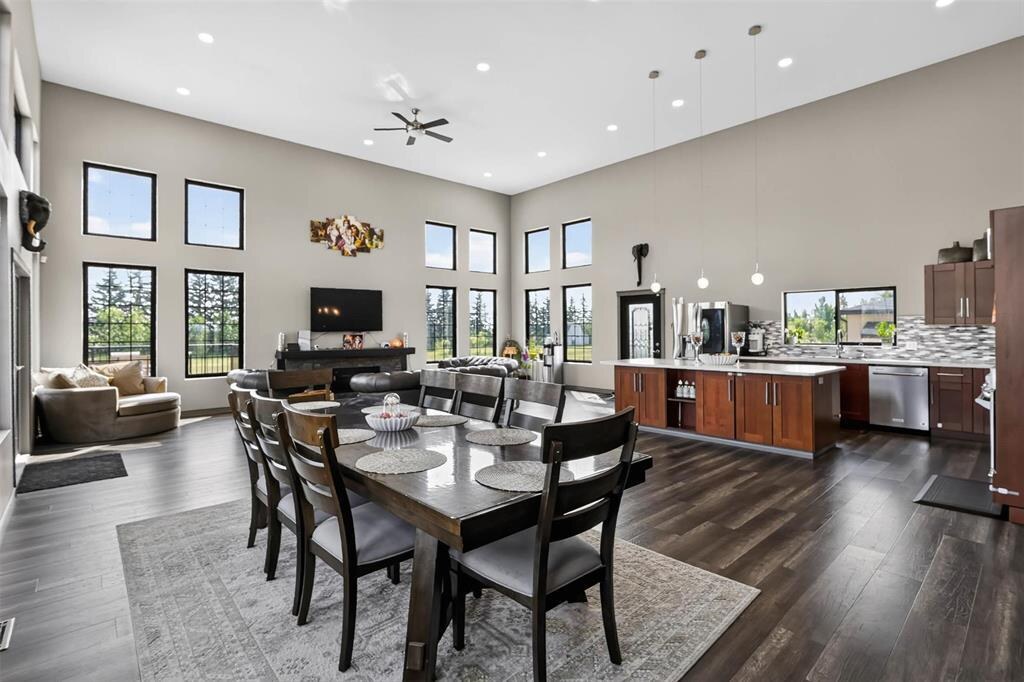 Open-plan home prepared for presentation