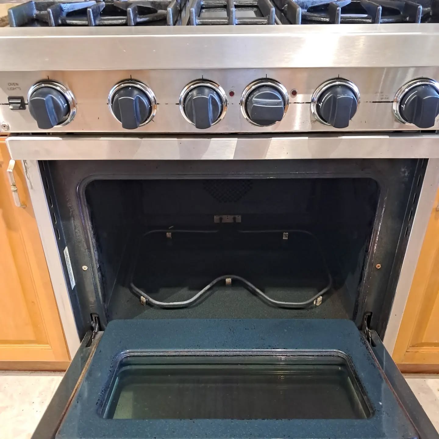 After • oven detailing